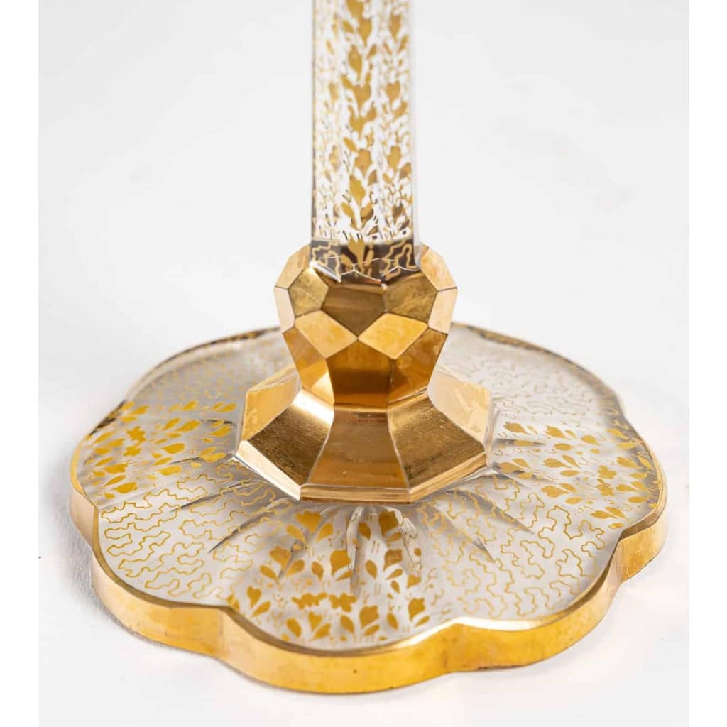 Ensemble de 24 verres rouge et or, XIXème siècle 7