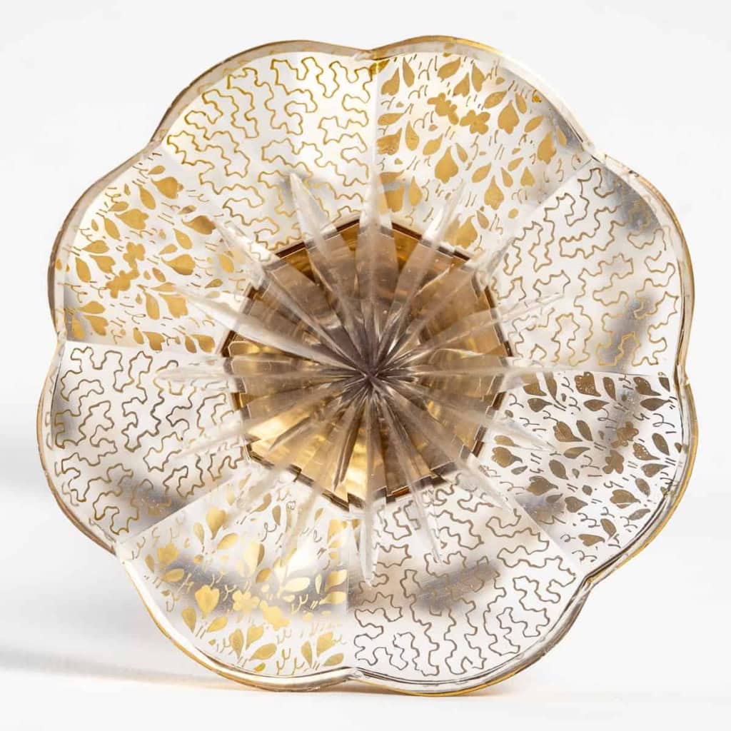 Ensemble de 24 verres rouge et or, XIXème siècle 8