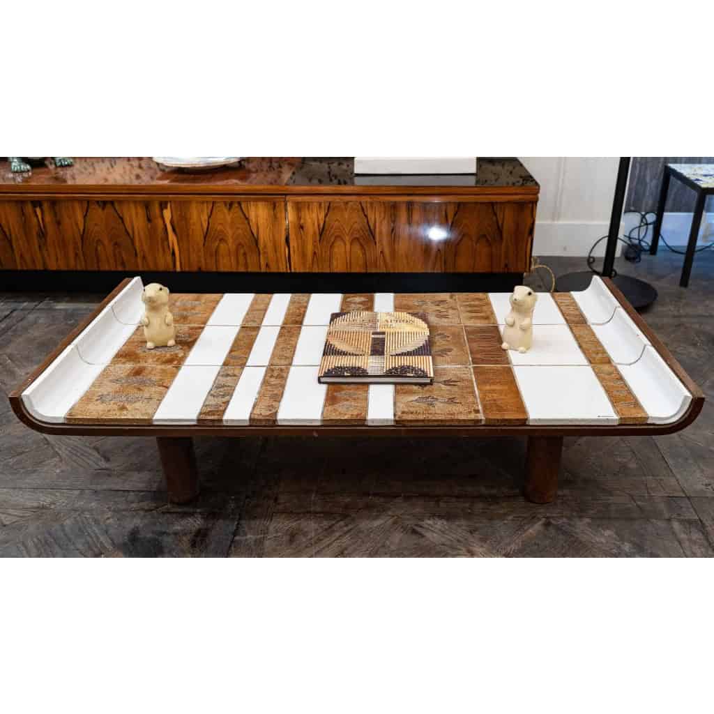 Roger Capron pour Vallauris, Table basse en céramique, années 1970 | Biron |||||