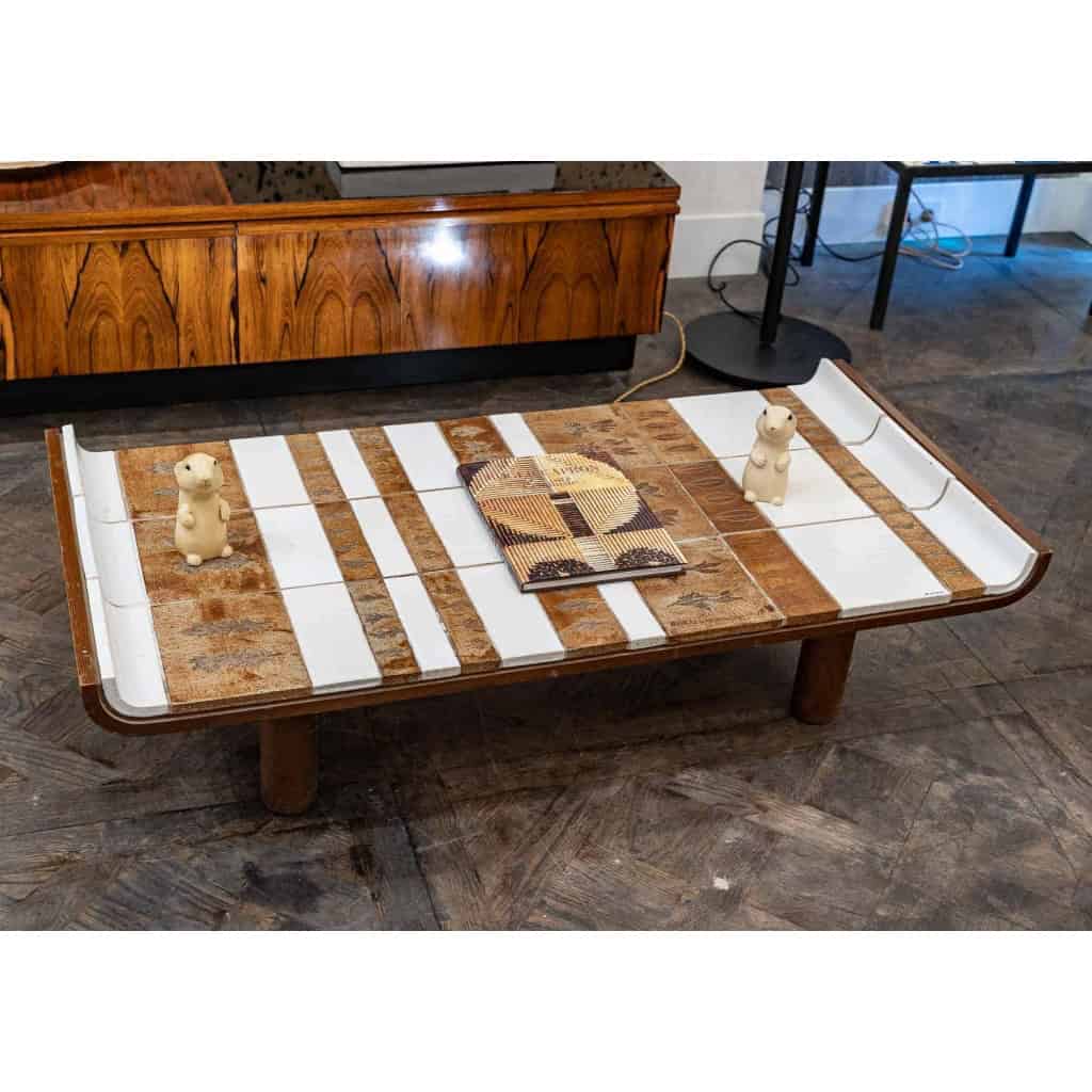 Roger Capron pour Vallauris, Table basse en céramique, années 1970 | Biron Roger Capron pour Vallauris, Table basse en céramique, années 1970