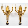 Suite de six appliques de style 1er Empire. | Biron Suite de six appliques de style 1er Empire.