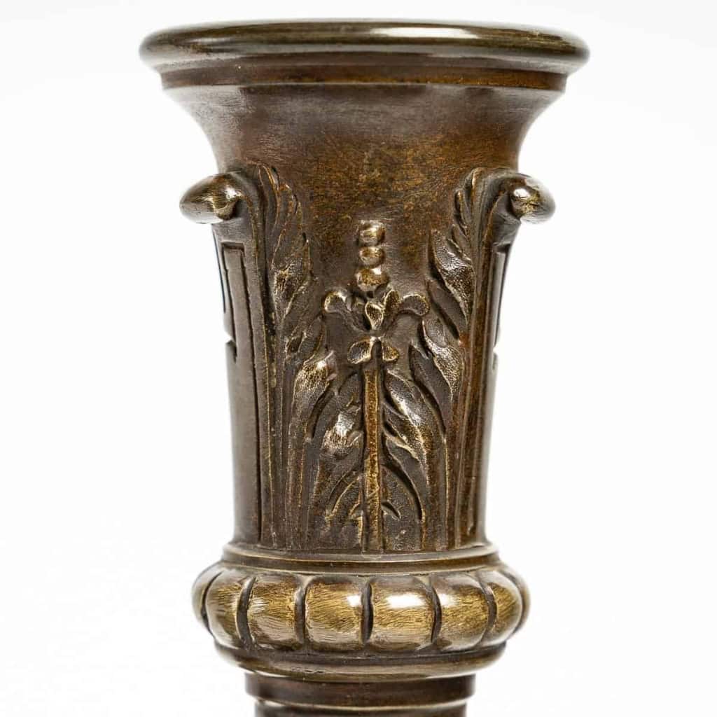 Paire de vases en bronze du XIXème siècle | Biron Paire de vases en bronze du XIXème siècle