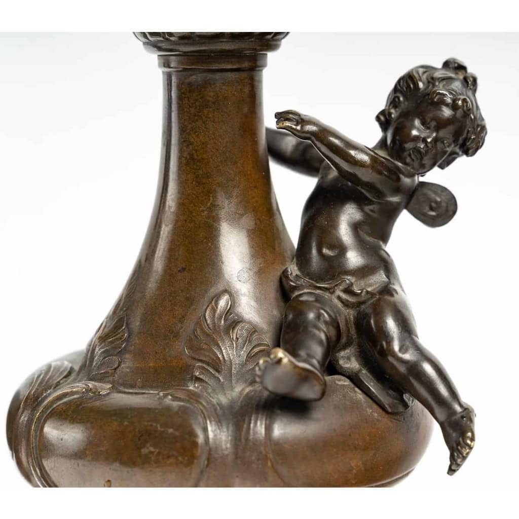 Paire de vases en bronze du XIXème siècle | Biron Paire de vases en bronze du XIXème siècle