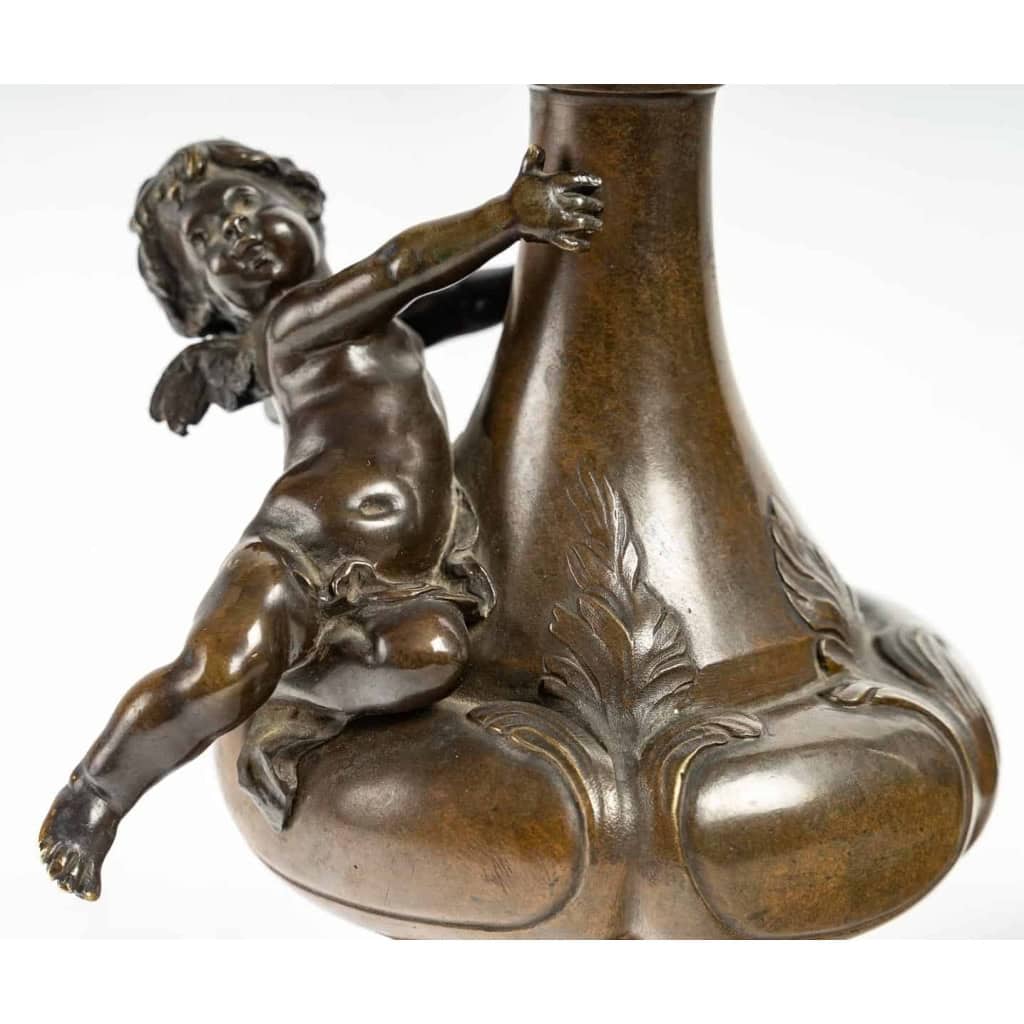 Paire de vases en bronze du XIXème siècle | Biron Paire de vases en bronze du XIXème siècle