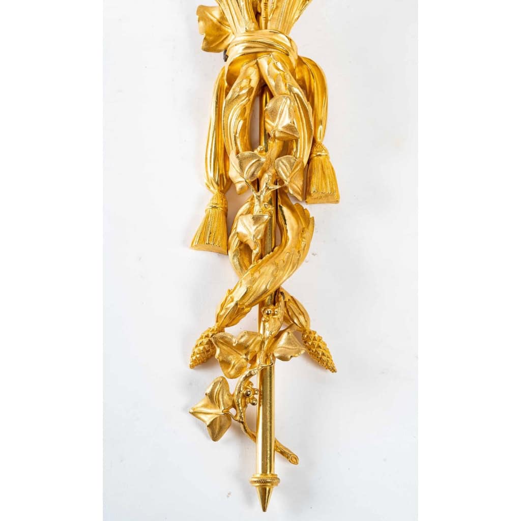 Paire d’appliques d’époque Louis XVI (1774 – 1793). | Biron Paire d'appliques d'époque Louis XVI (1774 - 1793).