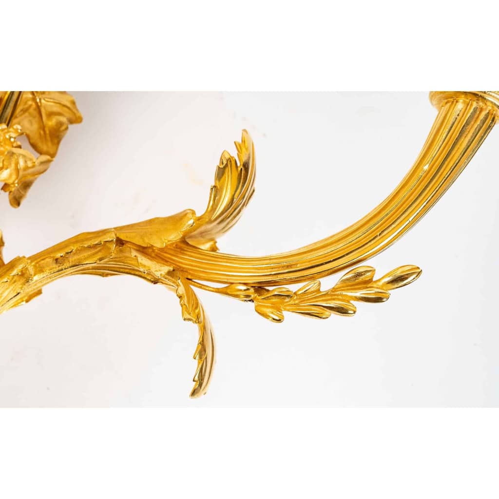 Paire d’appliques d’époque Louis XVI (1774 – 1793). | Biron Paire d'appliques d'époque Louis XVI (1774 - 1793).