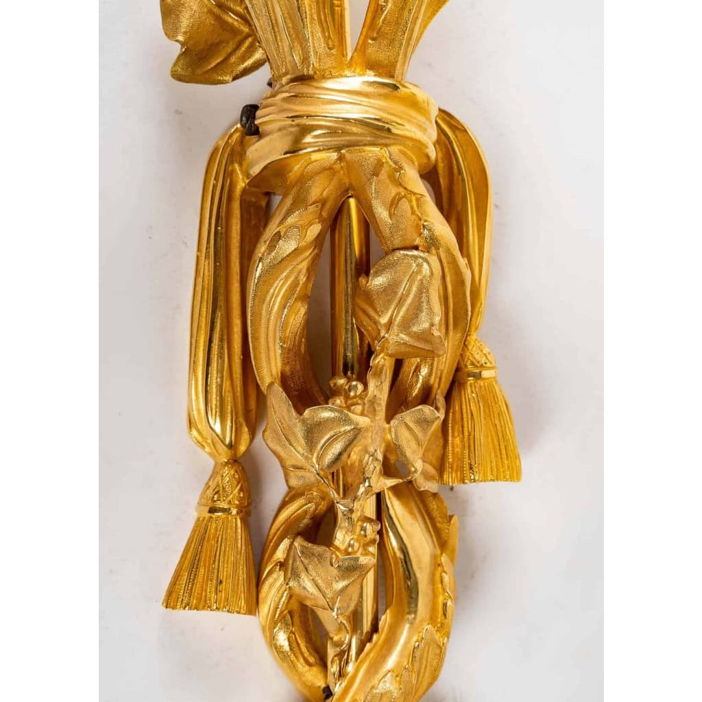 Paire d’appliques d’époque Louis XVI (1774 – 1793). | Biron Paire d'appliques d'époque Louis XVI (1774 - 1793).