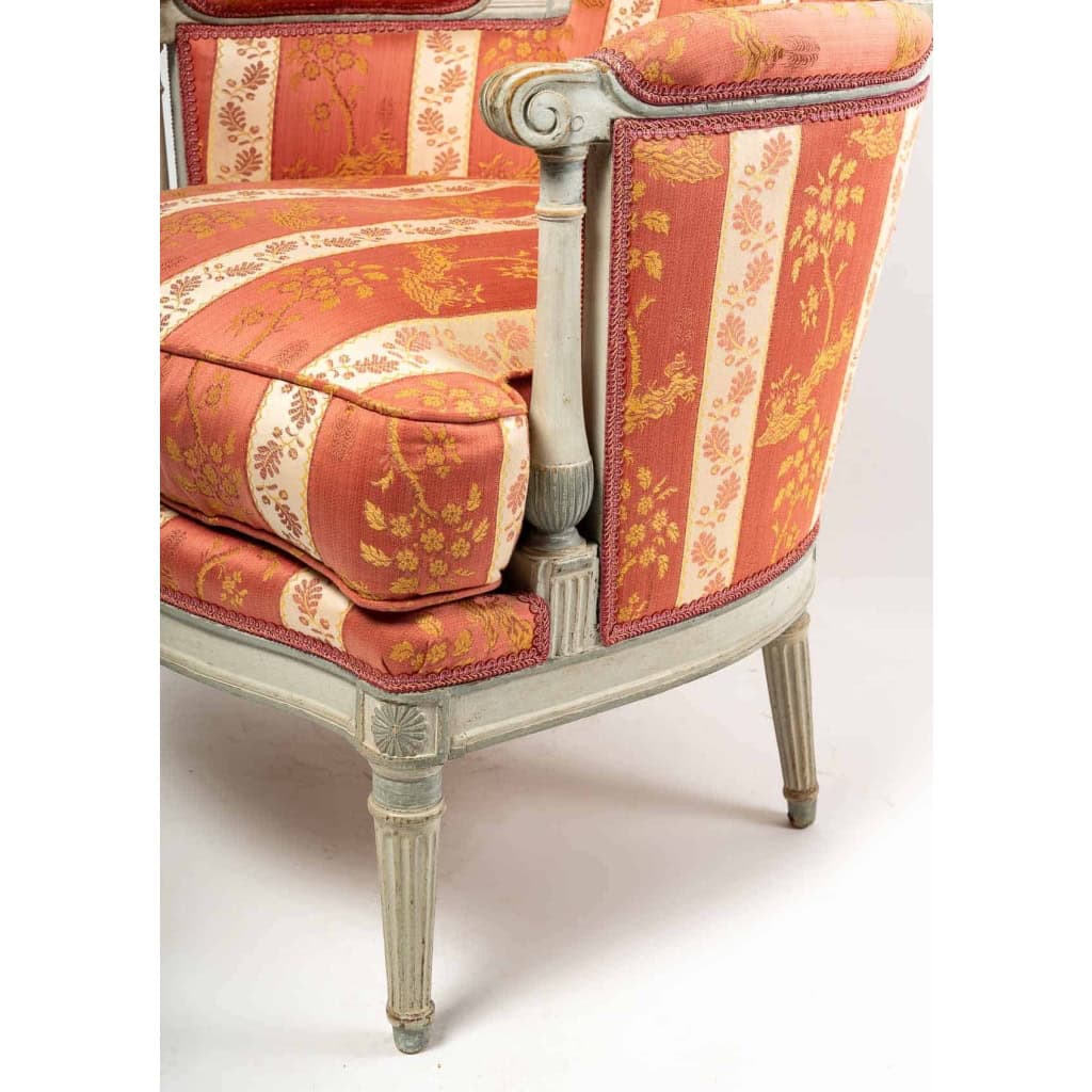 Bergère Louis XVI. Estampillée G Jacob. | Biron Bergère Louis XVI. Estampillée G Jacob.