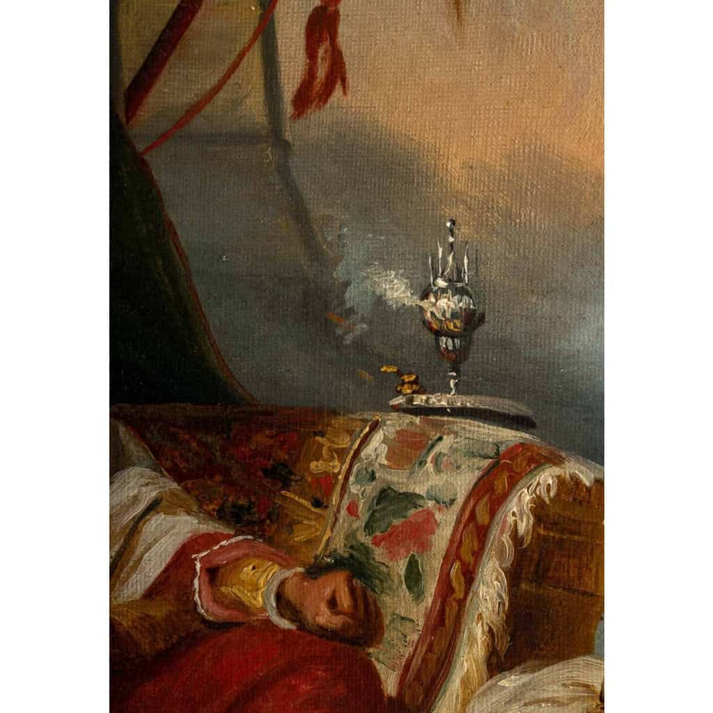 Tableau orientaliste du XIXème siècle, Le Sultan | Biron Tableau orientaliste du XIXème siècle, Le Sultan