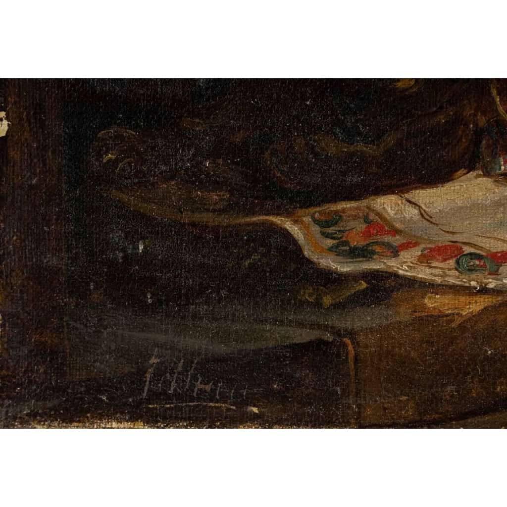 Tableau orientaliste du XIXème siècle, Le Sultan | Biron Tableau orientaliste du XIXème siècle, Le Sultan