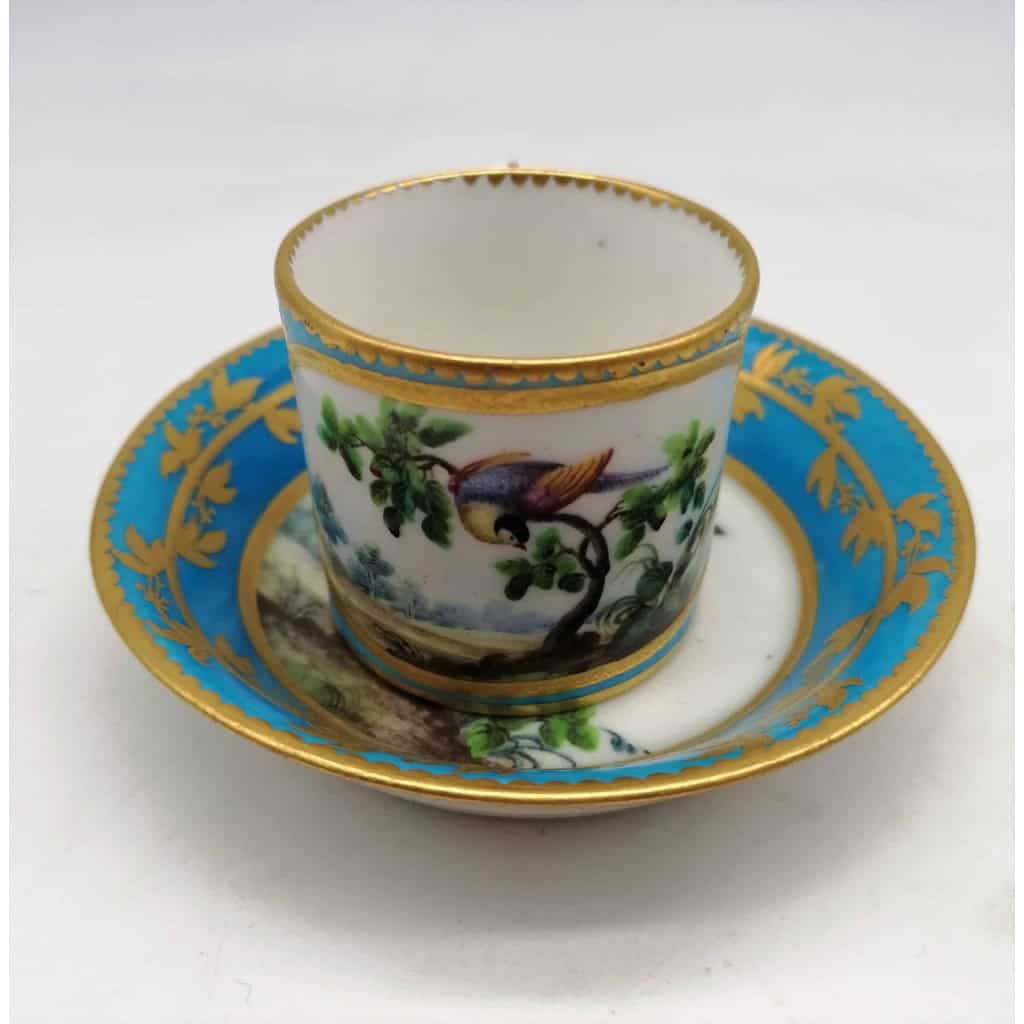 Tasse Mignonette Bleue En Pâte Tendre De Sèvres XVIIIème | Biron |||