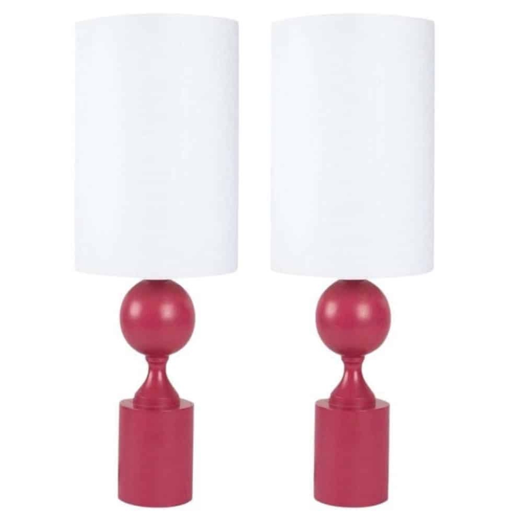 1970 Paire de lampes Signées Barbier Paris | Biron ||||||