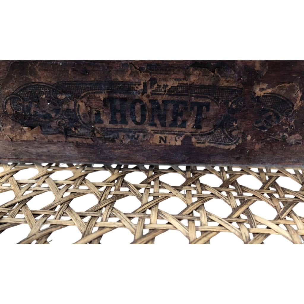 ROCKING CHAIR estampillé Thonet en hêtre courbé 1900. | Biron ROCKING CHAIR estampillé Thonet en hêtre courbé 1900.