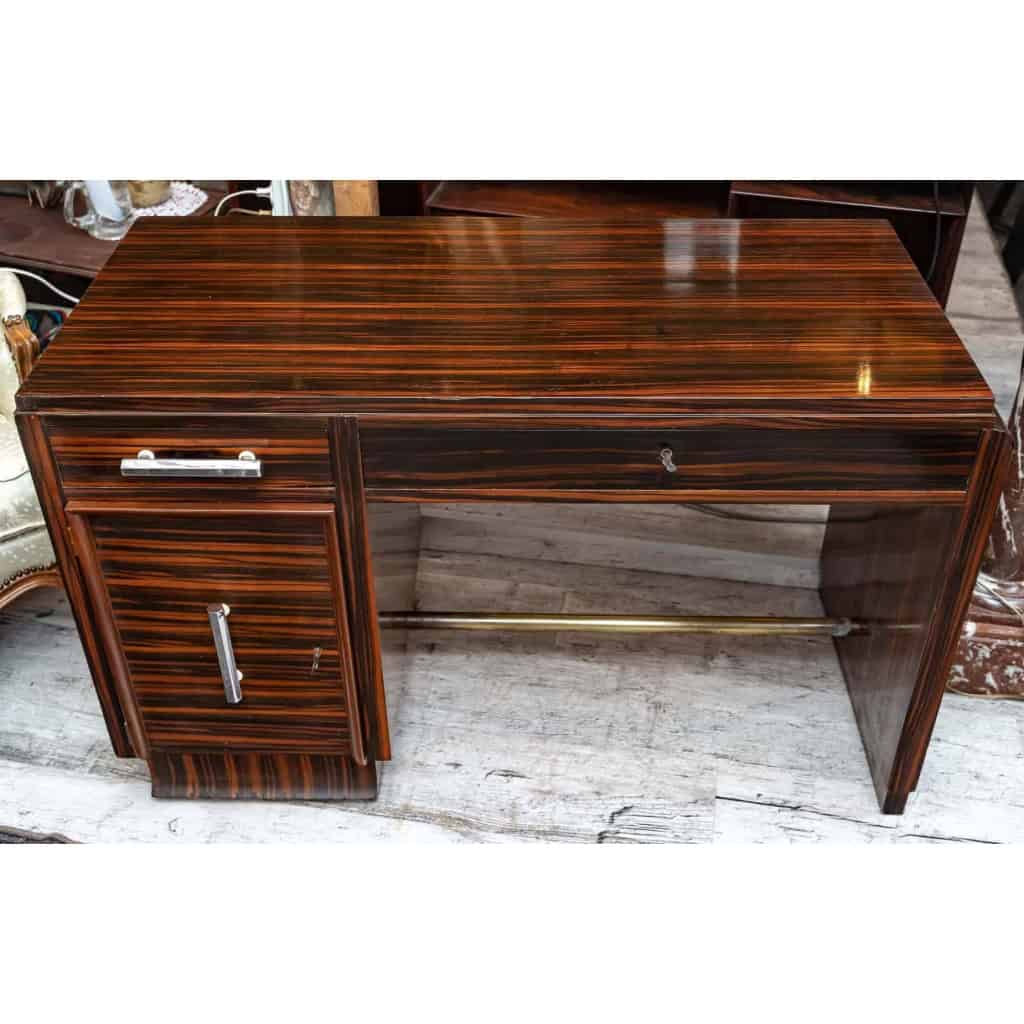 Bureau en placage de macassar Art Déco | Biron Bureau en placage de macassar Art Déco