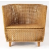 1970 Paire de fauteuils canné de la Maison Roche