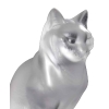 Lalique France : « Chat Assis » en cristal | Biron Lalique France : "Chat Assis" en cristal