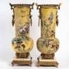 Paire en porcelaine émaillée et bronze, XIXème siècle, Napoléon III | Biron Paire en porcelaine émaillée et bronze, XIXème siècle, Napoléon III