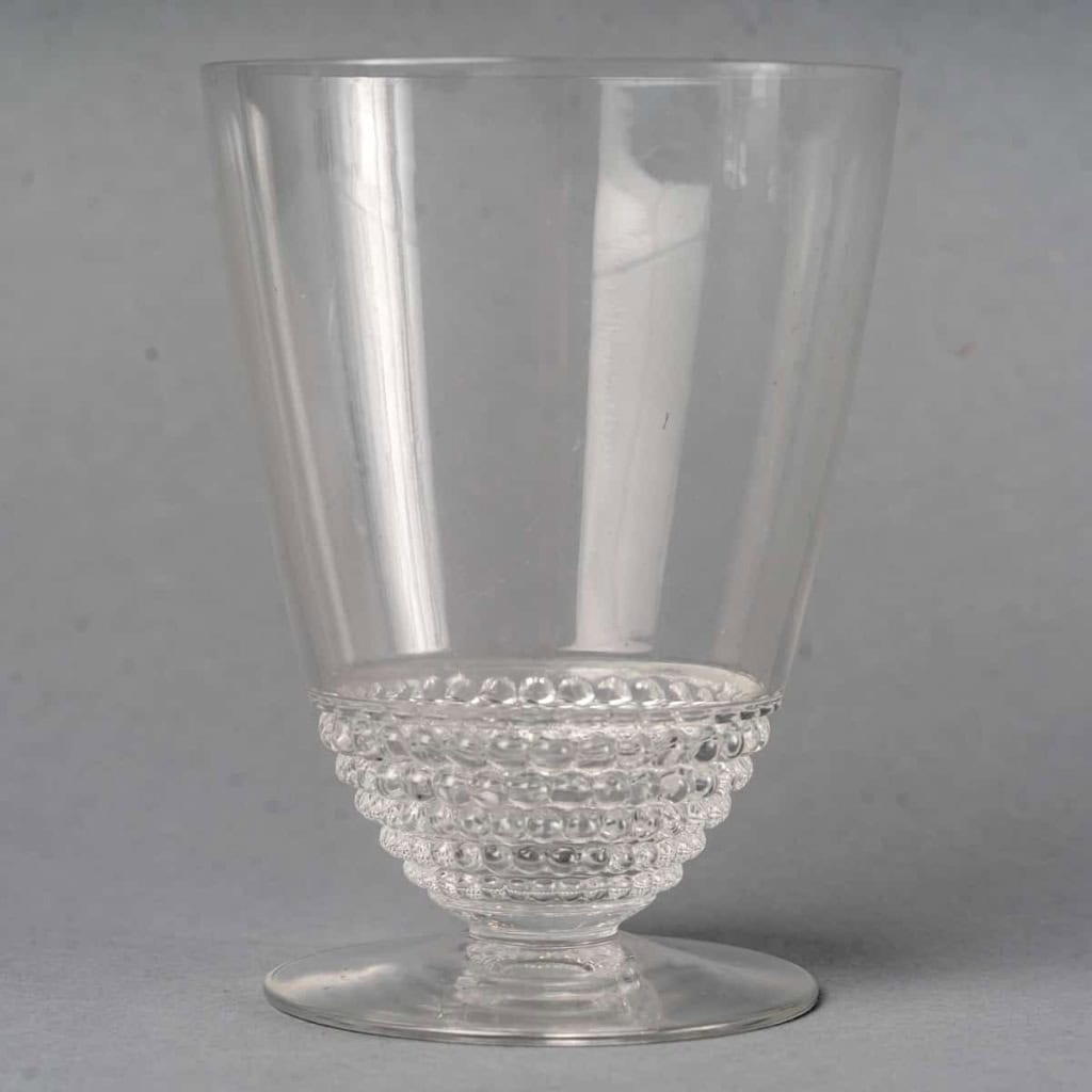 Service « Nippon » verre blanc de René LALIQUE – 50 Pièces | Biron Service "Nippon" verre blanc de René LALIQUE - 50 Pièces