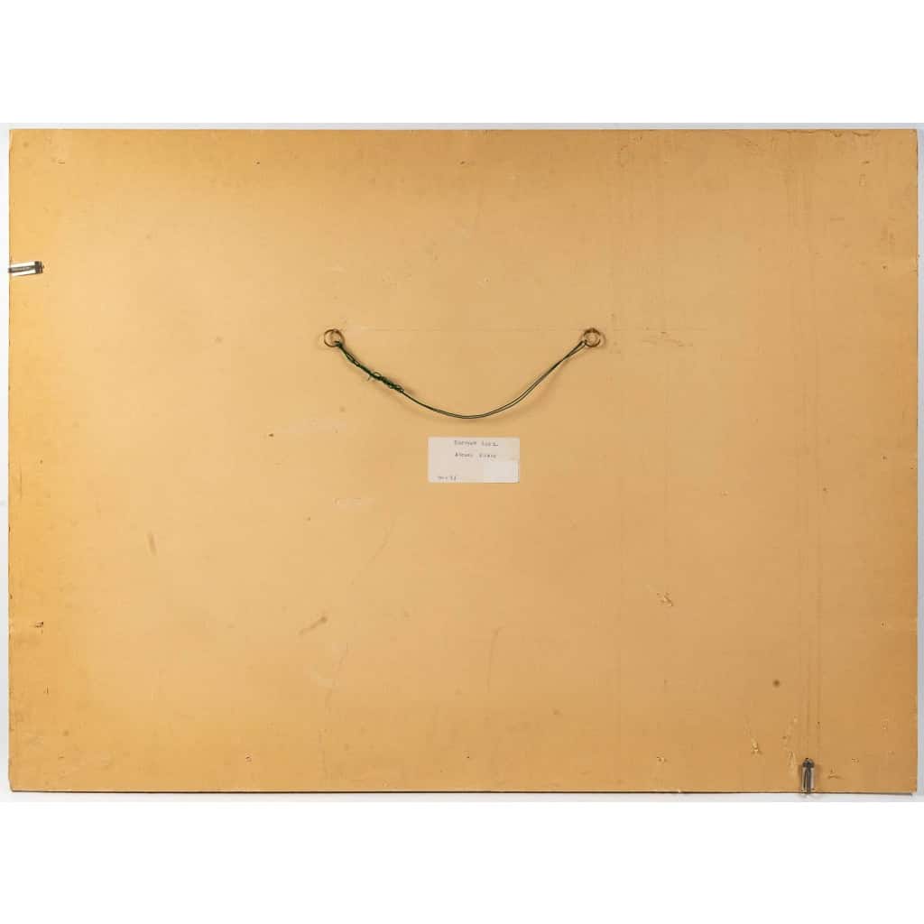 Peinture de Luez sur papier, faune, XXème siècle | Biron Peinture de Luez sur papier, faune, XXème siècle