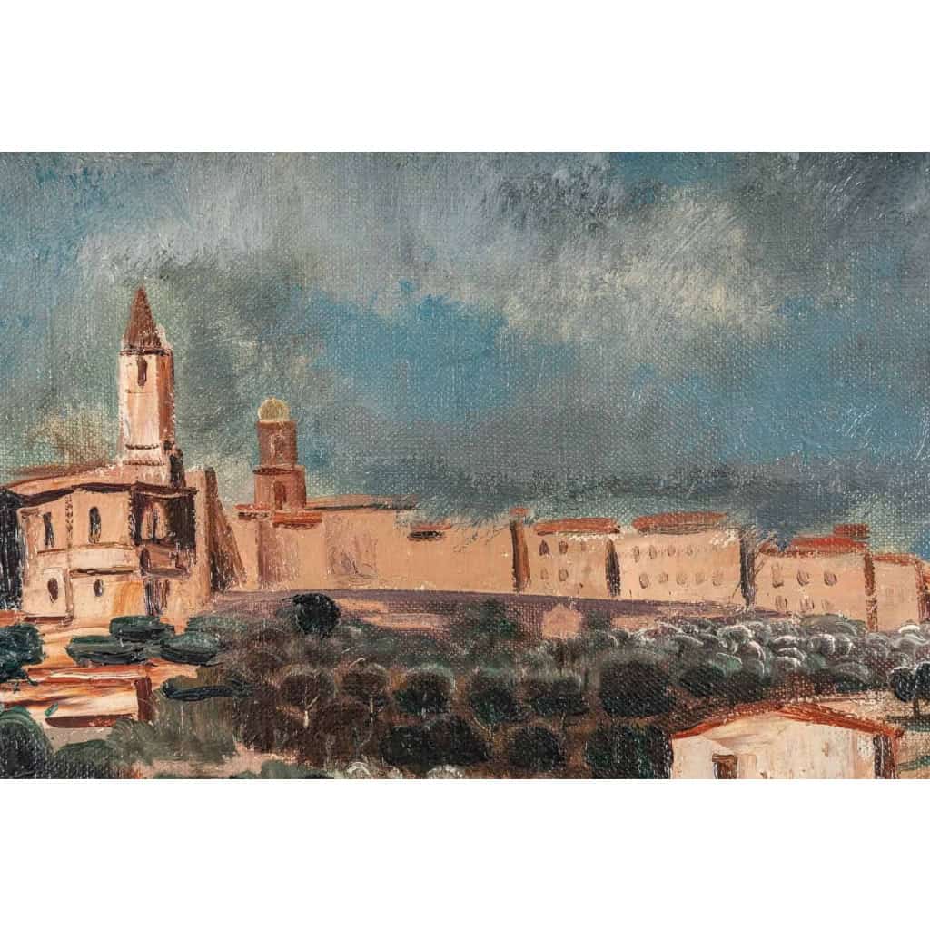 Henry de WAROQUIER (1881-1970). Village en Italie. | Biron Henry de WAROQUIER (1881-1970). Village en Italie.