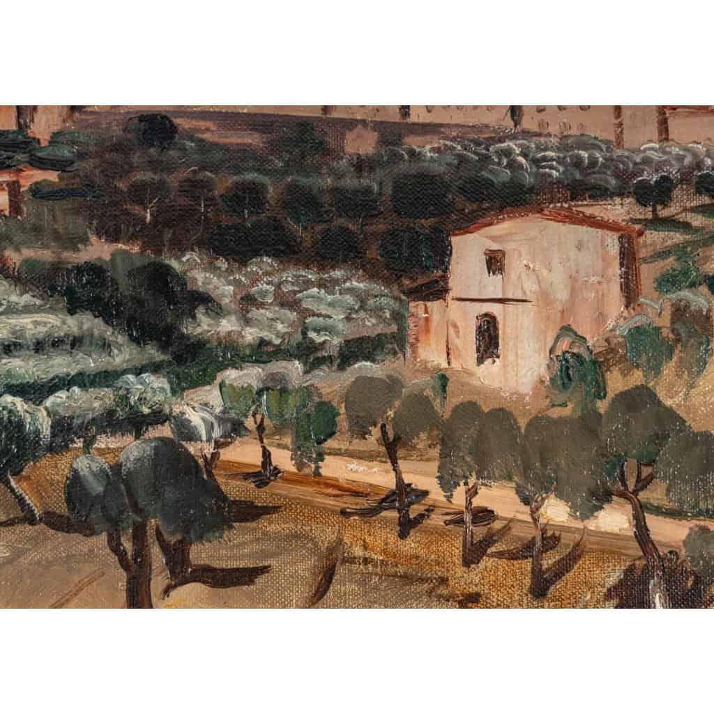Henry de WAROQUIER (1881-1970). Village en Italie. | Biron Henry de WAROQUIER (1881-1970). Village en Italie.