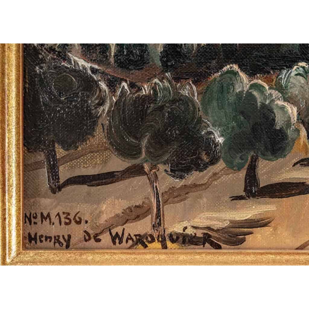 Henry de WAROQUIER (1881-1970). Village en Italie. | Biron Henry de WAROQUIER (1881-1970). Village en Italie.