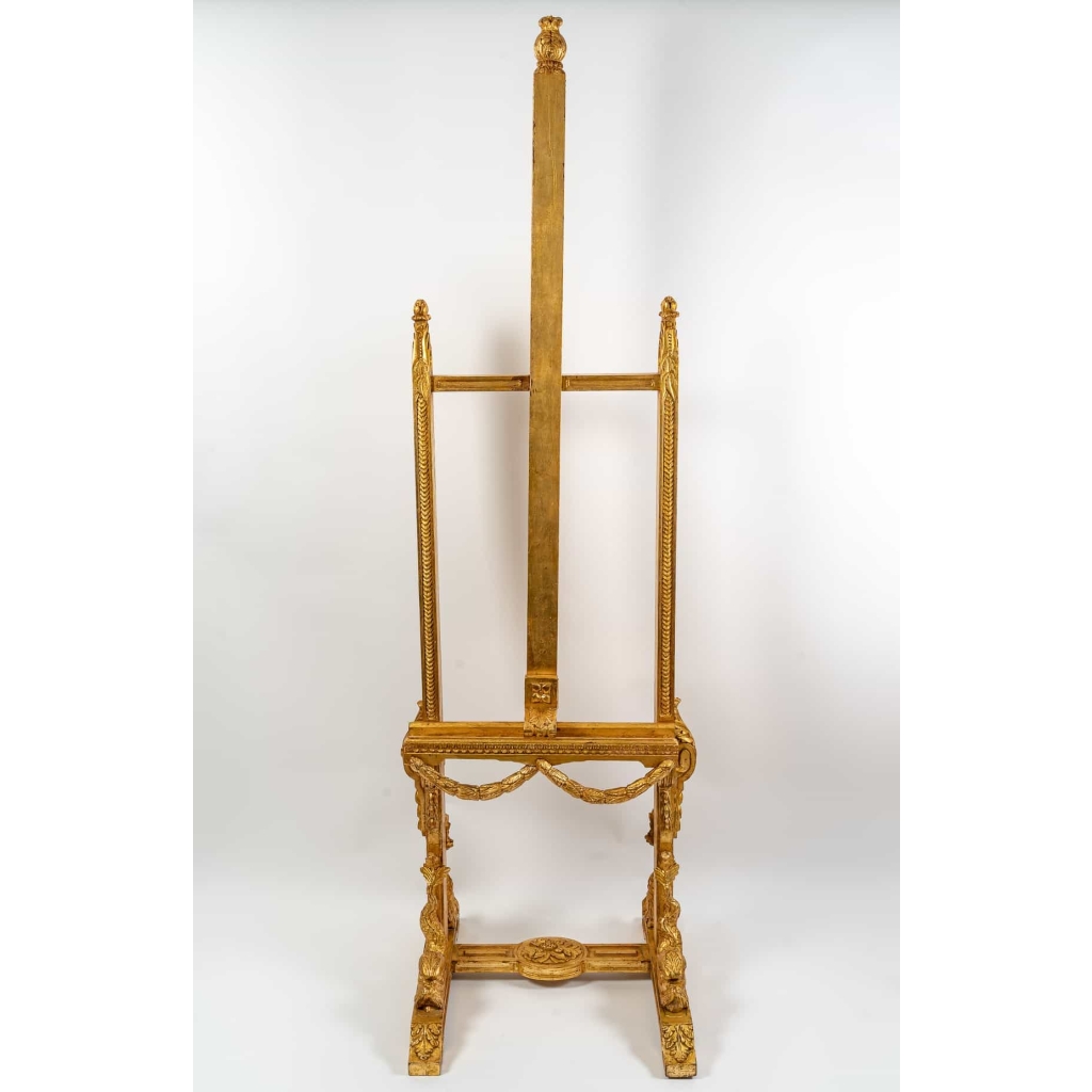 Chevalet en bois doré et sculpté, XXème siècle | Biron ||||||||