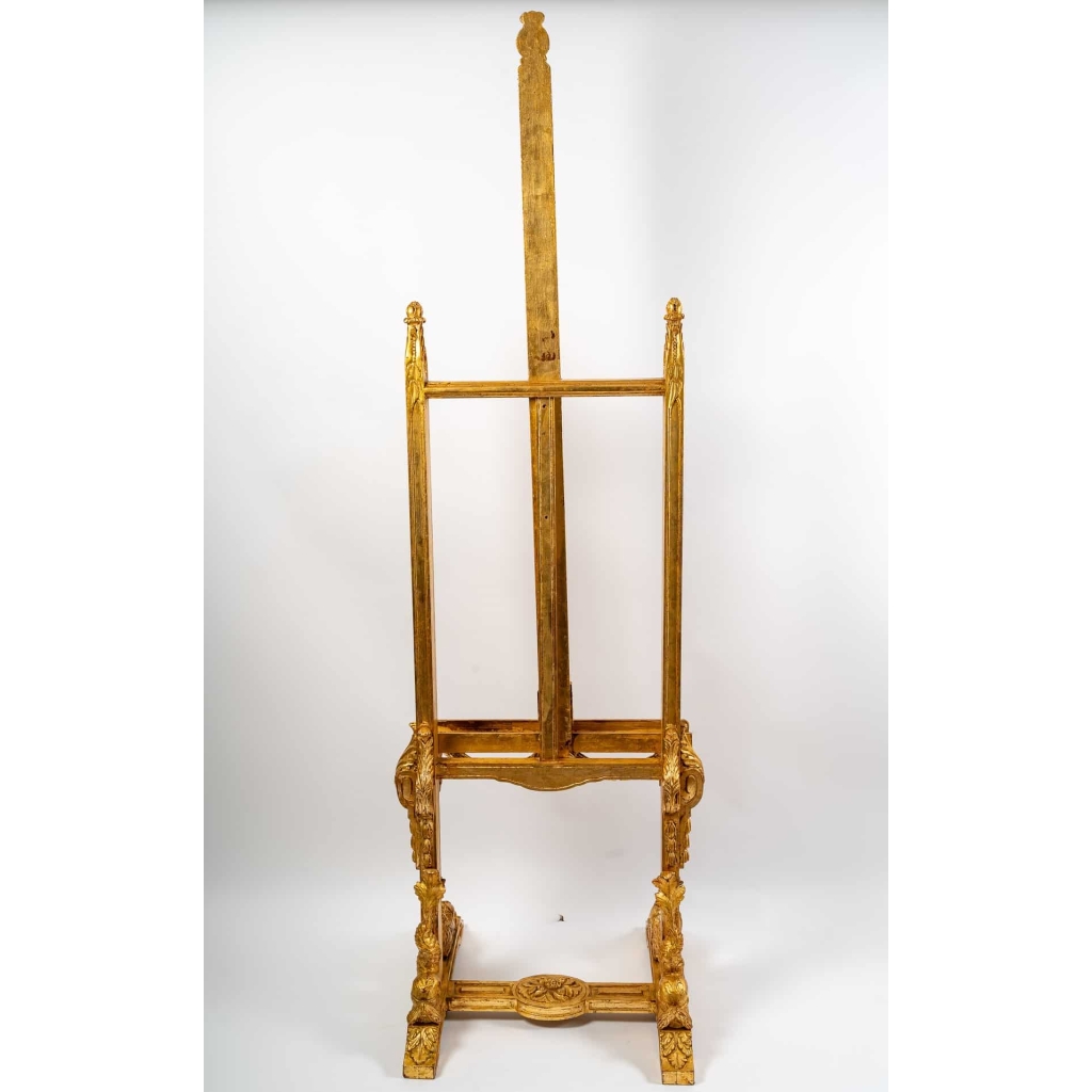 Chevalet en bois doré et sculpté, XXème siècle | Biron Chevalet en bois doré et sculpté, XXème siècle