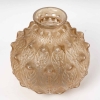 Vase « Fougères » verre blanc patiné sépia de René LALIQUE | Biron Vase "Fougères" verre blanc patiné sépia de René LALIQUE