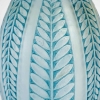 Vase « Acacia » verre blanc patiné bleu de René LALIQUE | Biron Vase "Acacia" verre blanc patiné bleu de René LALIQUE