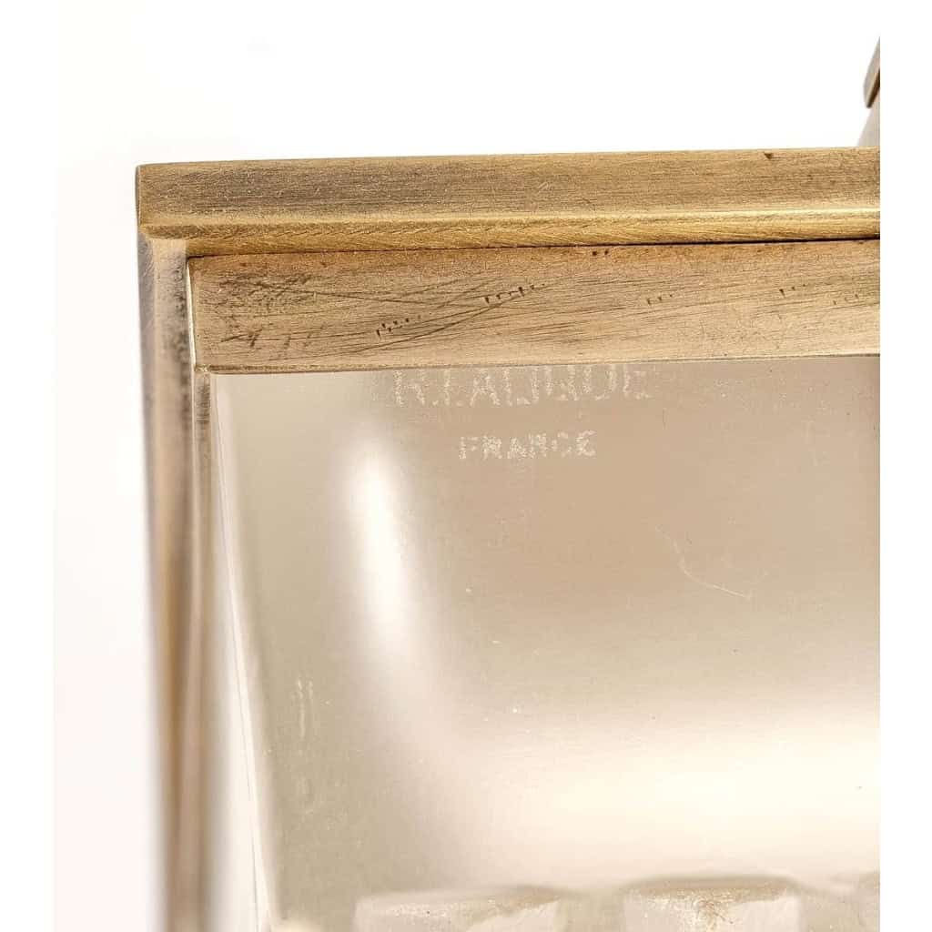 Paire de Lampes Art Déco « Normandie » verre blanc de René LALIQUE | Biron Paire de Lampes Art Déco "Normandie" verre blanc de René LALIQUE