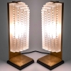 Paire de Lampes Art Déco « Normandie » verre blanc de René LALIQUE | Biron Paire de Lampes Art Déco "Normandie" verre blanc de René LALIQUE