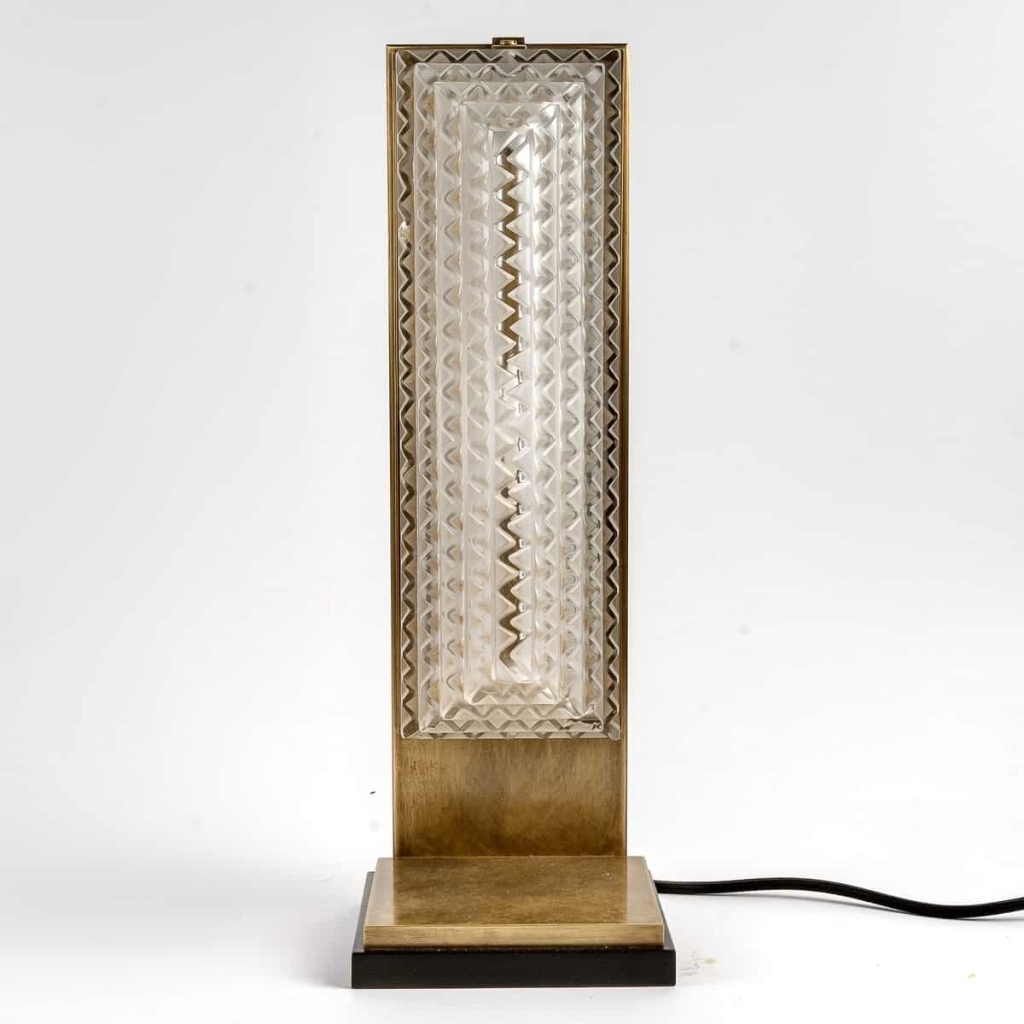 Paire de Lampes Art Déco « Normandie » verre blanc de René LALIQUE | Biron Paire de Lampes Art Déco "Normandie" verre blanc de René LALIQUE