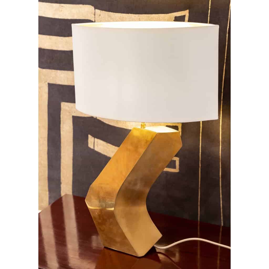 Lampe boomerang en laiton doré, années 1970 | Biron Lampe boomerang en laiton doré, années 1970