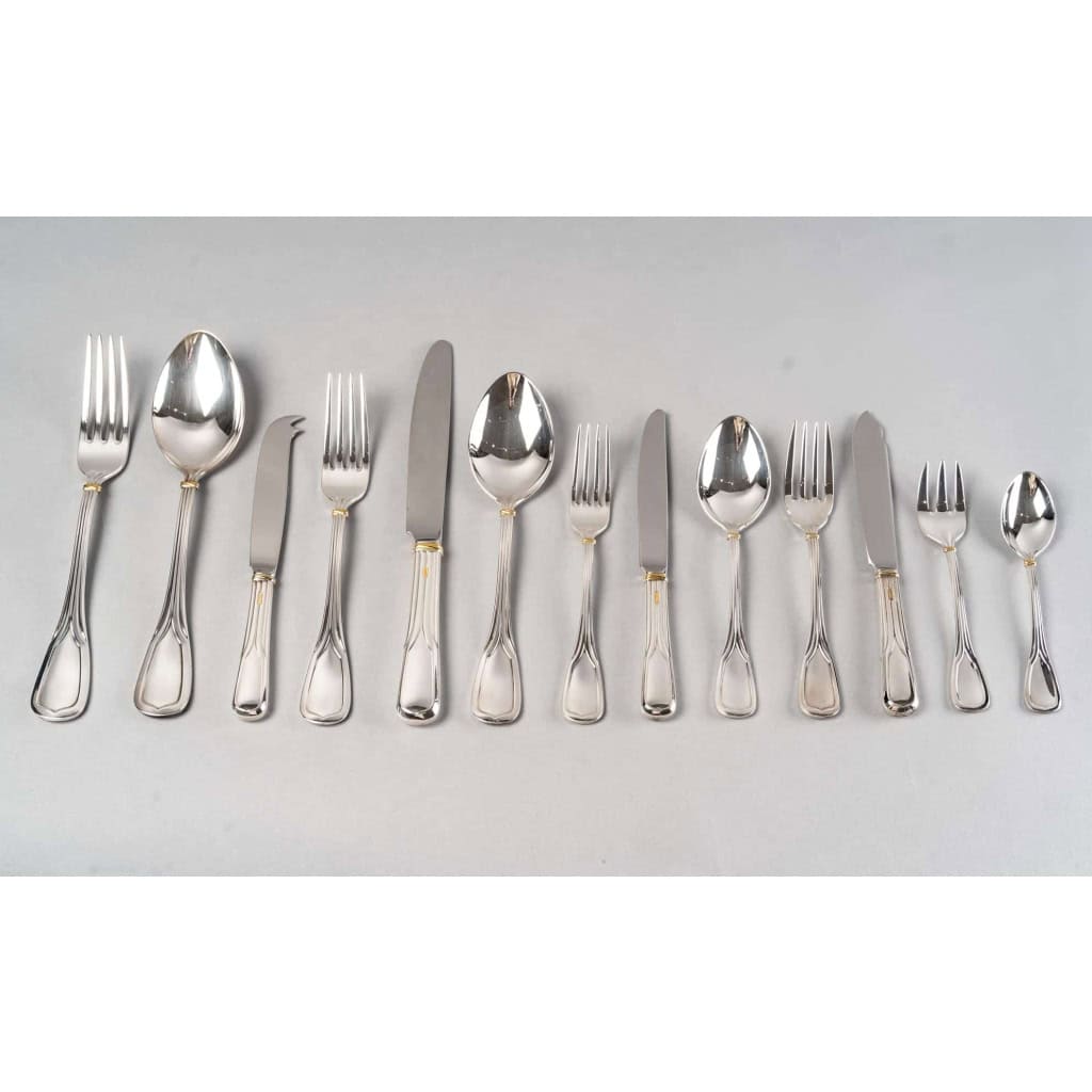 Ménagère « Maison du Prince » métal argenté de Cartier – 110 Pièces | Biron ||||||||||||||