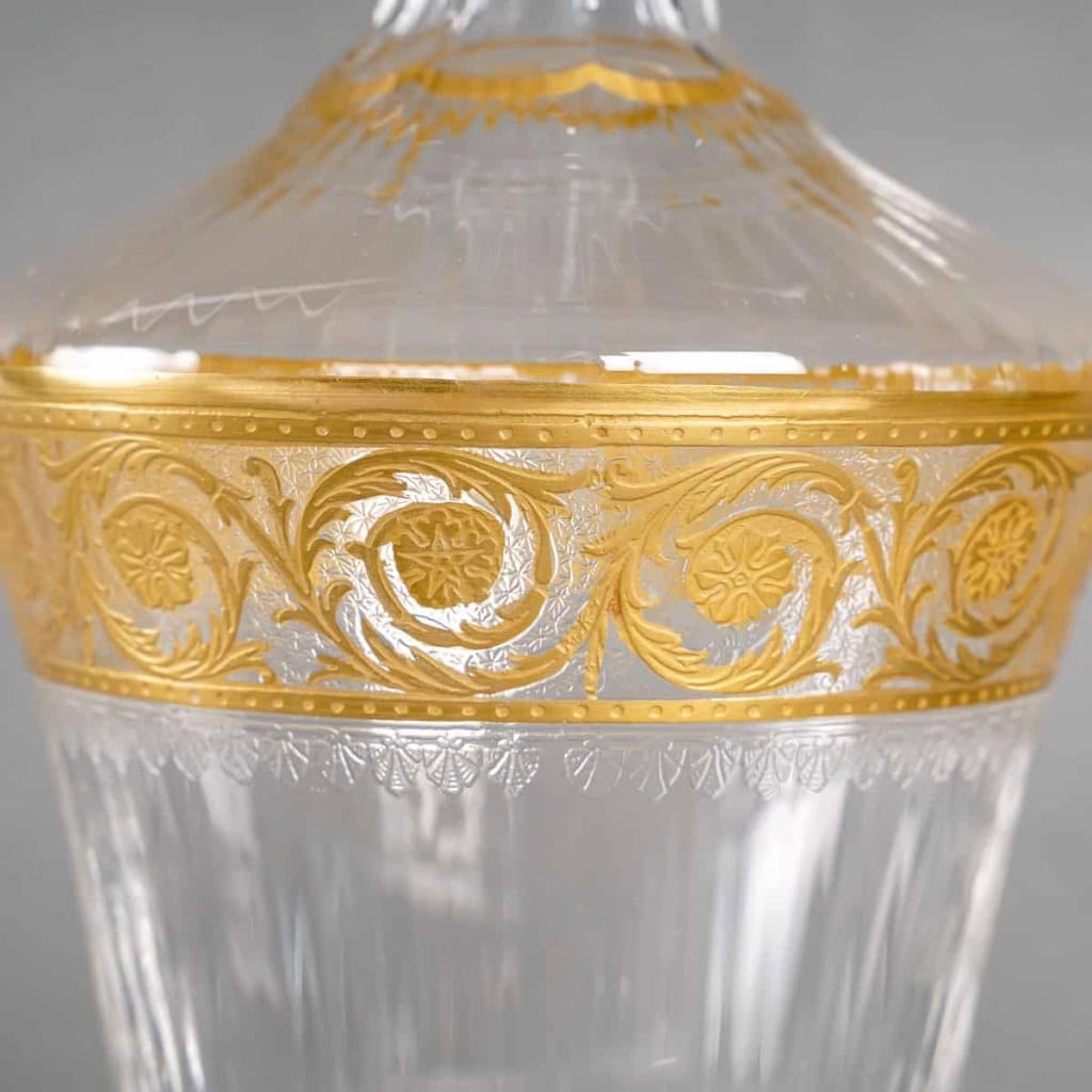 Cristallerie Saint Louis, Carafe à Vin Modèle « Thistle Or » | Biron Cristallerie Saint Louis, Carafe à Vin Modèle "Thistle Or"