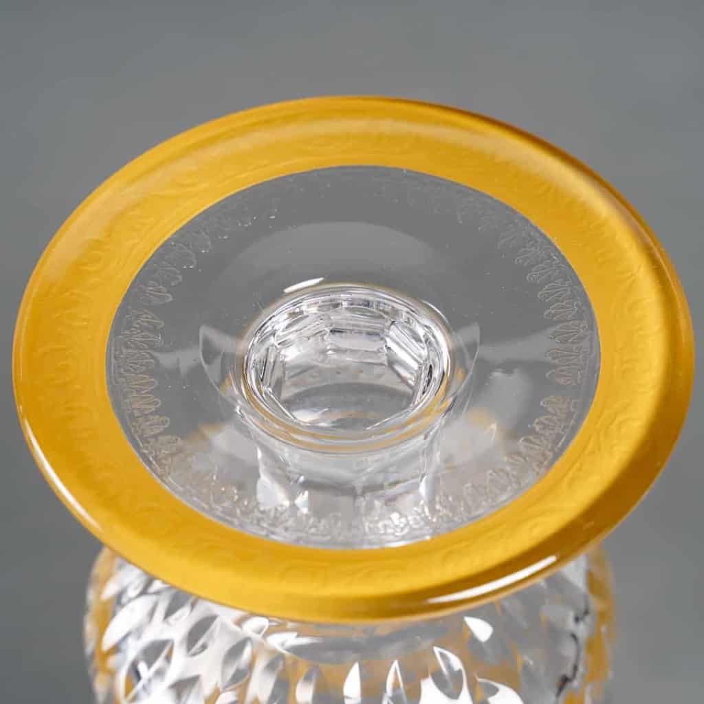 Cristallerie Saint Louis, Carafe à Vin Modèle « Thistle Or » | Biron Cristallerie Saint Louis, Carafe à Vin Modèle "Thistle Or"