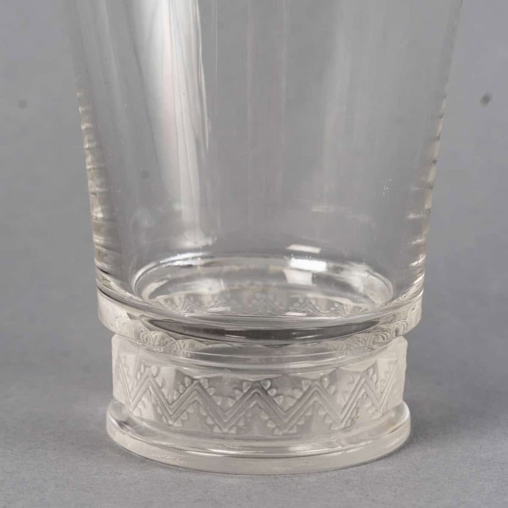 Service « Reims » verre blanc de René LALIQUE – 13 Pièces | Biron Service "Reims" verre blanc de René LALIQUE - 13 Pièces