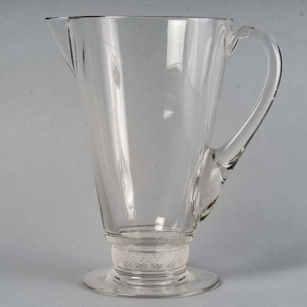 Service « Reims » verre blanc de René LALIQUE – 13 Pièces | Biron Service "Reims" verre blanc de René LALIQUE - 13 Pièces