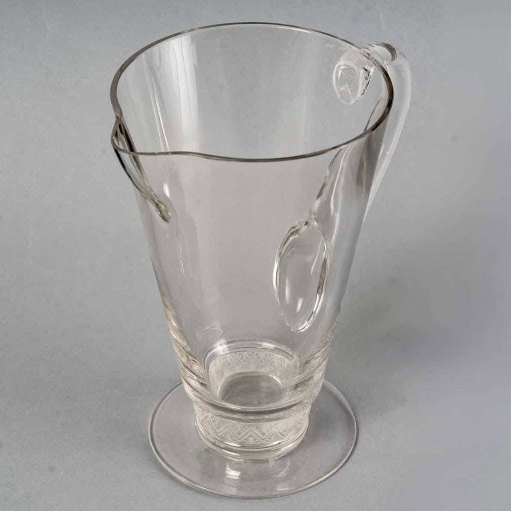 Service « Reims » verre blanc de René LALIQUE – 13 Pièces | Biron Service "Reims" verre blanc de René LALIQUE - 13 Pièces