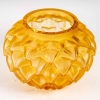 Vase « Languedoc » cristal jaune ambré de LALIQUE FRANCE | Biron Vase "Languedoc" cristal jaune ambré de LALIQUE FRANCE