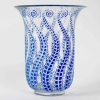 Vase « Méduse » verre blanc patiné bleu de René LALIQUE | Biron |||||||