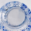 Vase « Méduse » verre blanc patiné bleu de René LALIQUE | Biron Vase "Méduse" verre blanc patiné bleu de René LALIQUE
