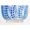 Vase « Méduse » verre blanc patiné bleu de René LALIQUE | Biron Vase "Méduse" verre blanc patiné bleu de René LALIQUE
