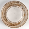 Cendrier « Anthéor » verre blanc patiné sépia de René LALIQUE | Biron Cendrier "Anthéor" verre blanc patiné sépia de René LALIQUE