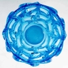 Vase « Tourbillons » cristal bleu électrique de LALIQUE FRANCE | Biron Vase "Tourbillons" cristal bleu électrique de LALIQUE FRANCE