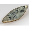 Broche « Vase de Bluets » verre blanc patiné bleu sur clinquant argent de René LALIQUE | Biron Broche "Vase de Bluets" verre blanc patiné bleu sur clinquant argent de René LALIQUE