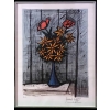 Buffet Bernard Nature Morte Aux Marguerites Et Roses Lithographie Couleurs Justifiée Certificat | Biron ||||||