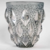 Vase « Rampillon » verre blanc patiné bleu de René LALIQUE | Biron ||||||