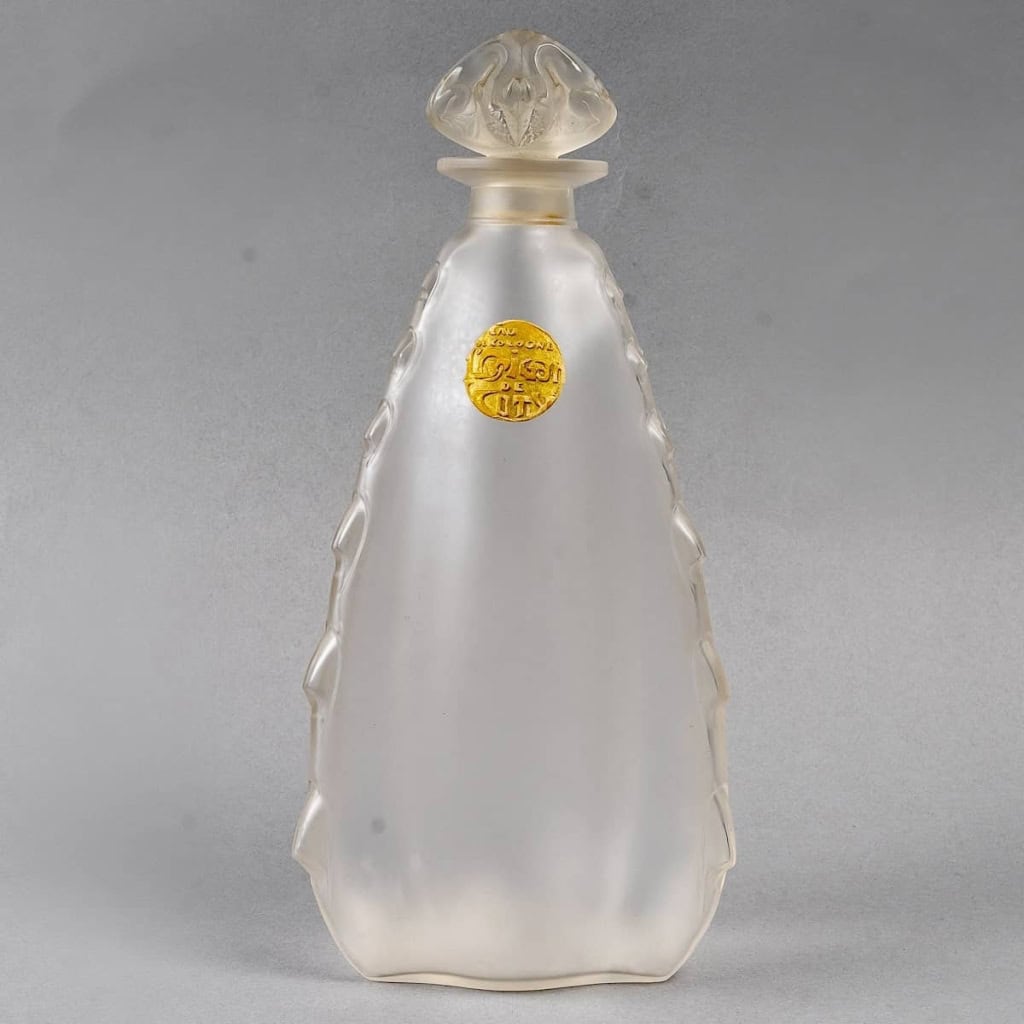 Trois Flacons « L’Origan » verre blanc de René LALIQUE pour Coty | Biron Trois Flacons "L'Origan" verre blanc de René LALIQUE pour Coty